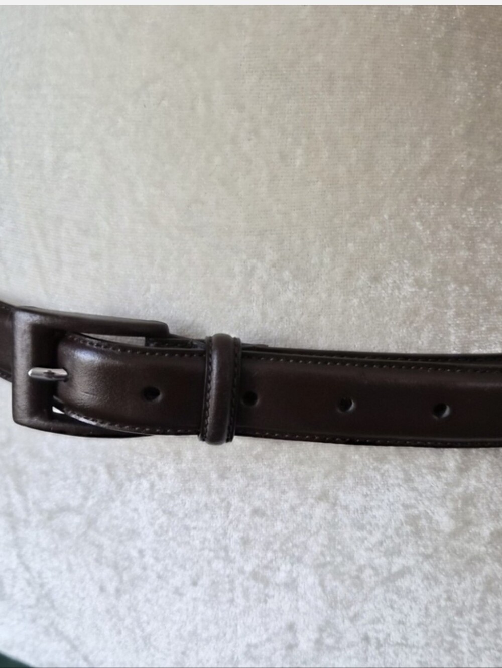 Lauren Ralph Lauren Italian Leather Brown Belt 1X Preppy Equestrian Quiet Luxury - Picture 4 of 11